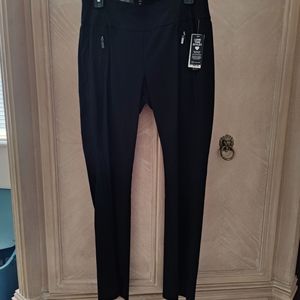 INC wide leg regular fit black dress pants